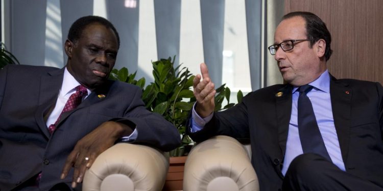 Burkina Faso : Visite du président de transition Michel Kafando en France