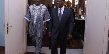 Zida en compagnie de Ouattara