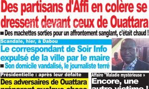 Après ses menaces contre le correspondant de Soir Info, le maire de Dabou incite les jeunes à chasser le journaliste de la Ville