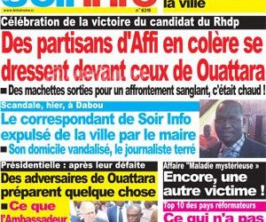 Après ses menaces contre le correspondant de Soir Info, le maire de Dabou incite les jeunes à chasser le journaliste de la Ville