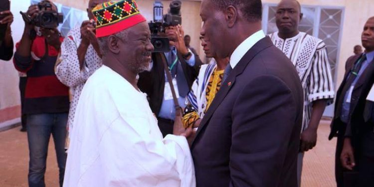 L&rsquo;Empereur des Mossé reçoit le Président Ouattara