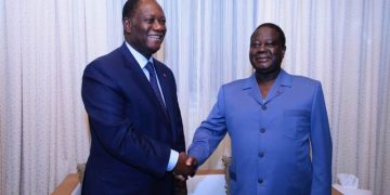 Visite du Président Alassane Ouattara Chez le Président Henri Konan Bedie.