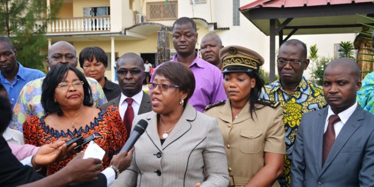 Traite des enfants : La Ministre Euphrasie visite les six enfants interceptés à la frontière ivoiro-Ghanéenne