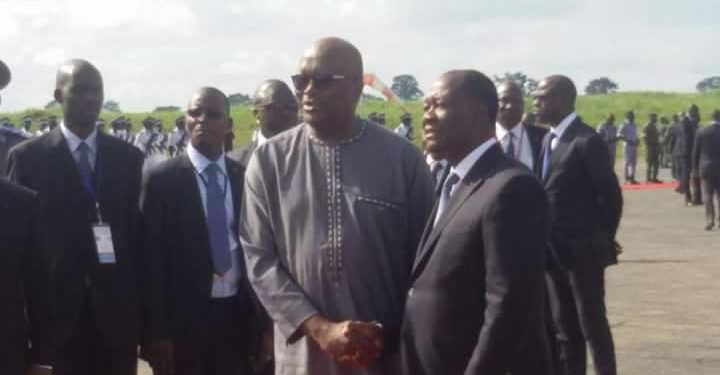 Le Président du Faso est arrivé à Yamoussoukro
