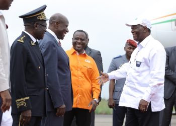 Bouaké: Ouattara en compagnie de Duncan et de Soro