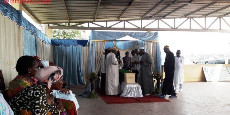 Décès de Adama Sankara : Trazéré Célestine et Alexandre Lebel à la levée de corps à HMA