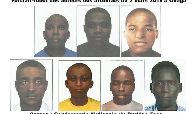Burkina : La gendarmerie publie le portrait-robot des auteurs des attentats du 2 mars 2018