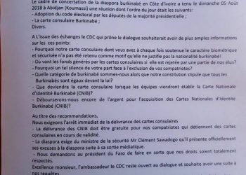 Exclusion de la carte consulaire: Les mouvements significatifs de la diaspora préparent des actions à Abidjan