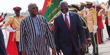 Coopération : George Weah en visite d’amitié à Ouagadougou