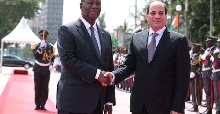 Coopération:Abdel Fatah Al Sisi et Ouattara signent 3 accords