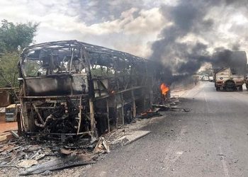 Burkina/ Transport: Un bus de la compagnie Elitis part en fumée