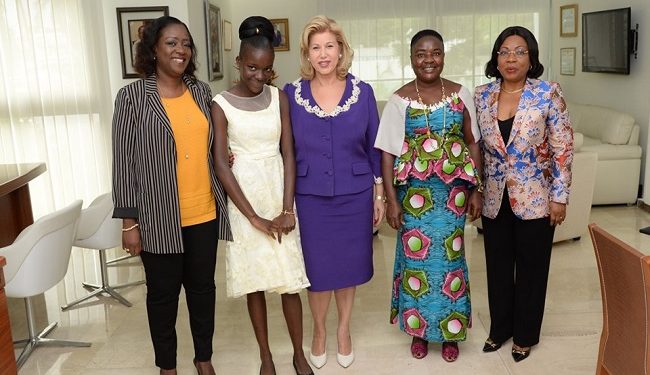 Bachelière à 14 ans : Auriane Gbéri reçue par Dominique Ouattara