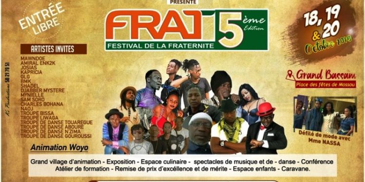 Festival de la fraternité: Top départ de la 5é édition, demain vendredi à la direction du livre à Grand-Bassam