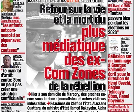 Côte d&rsquo;Ivoire: Nécrologie et politique se côtoient à la Une des journaux ivoiriens