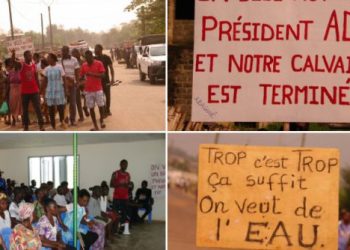 Azaguié: Les populations barrent la route pour réclamer l&rsquo;eau