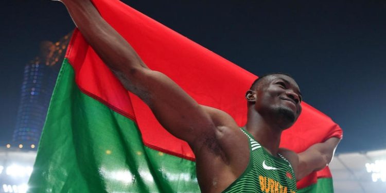 Athlétisme: Fabrice Zango recordman d&rsquo;Afrique du triple saut avec 17,77m