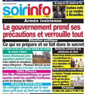 Côte d&rsquo;Ivoire: Un menu diversifié à la Une des journaux ivoiriens