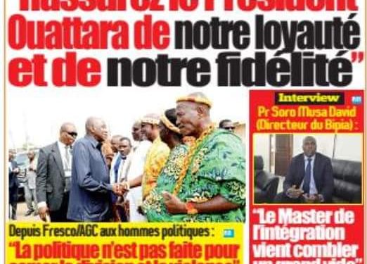 Côte d&rsquo;Ivoire: Le PM Gon Coulibaly en vedette à la Une des journaux ivoiriens