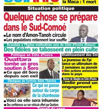 Revue de presse: Les sujets politiques dominent la Une des journaux ivoiriens