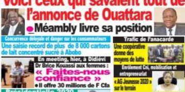 Revue de presse: Ouattara monopolise la Une des journaux ivoiriens