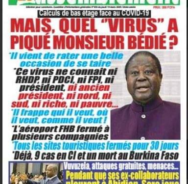 Revue de presse: Le coronavirus s’installe à la Une des journaux ivoiriens
