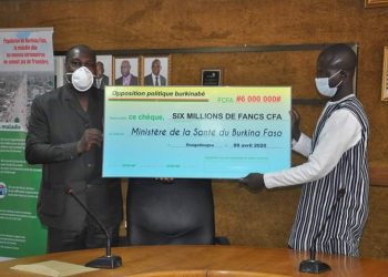 Lutte contre le Covid-19: L&rsquo;opposition burkinabè mobilise 6 millions au profit du ministère de la santé