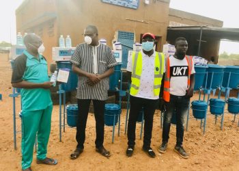 Covid-19: Don de la Sonaf Btp aux gendarmes, policiers et polices municipales de Pouytenga et de Koupela