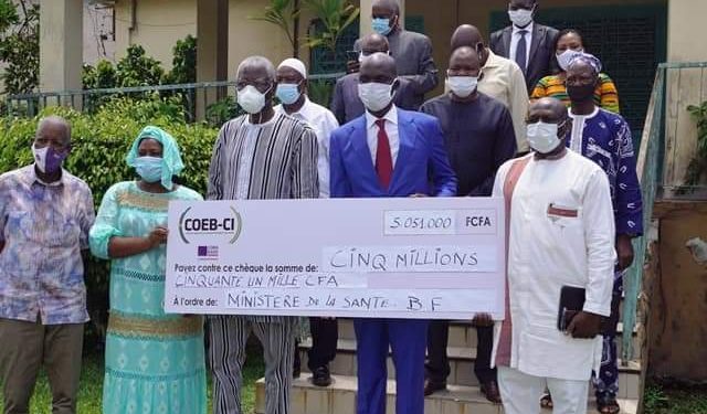COVID-19 : Le Coebci contribue à la lutte au Burkina Faso 