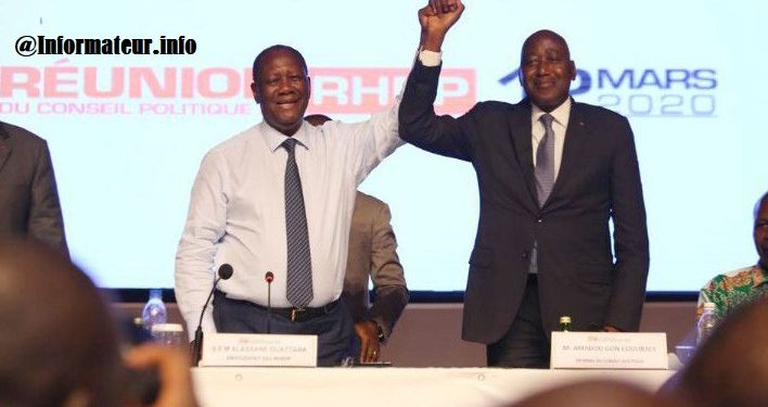 Présidentielle 2020: Ouattara, héritier de son défunt « fils » Gon au RHDP