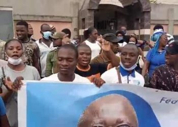 Retrait de Gbagbo de la liste électorale: Des proches de l’ex-président manifestent