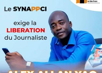 Côte d’Ivoire : Le Synappci dénonce l’arrestation du journaliste Alex Yao Hallan et exige sa libération