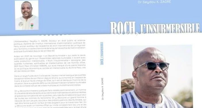 Littérature: Dr Seydou Zagré présente ce samedi, « Roch l&rsquo;insubmersible »