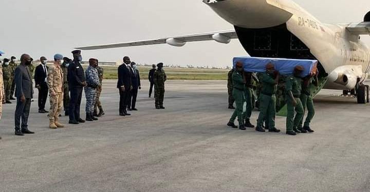 Côte d&rsquo;Ivoire: Arrivée ce vendredi à Abidjan des dépouilles des 4 casques bleus Ivoiriens tués au Mali