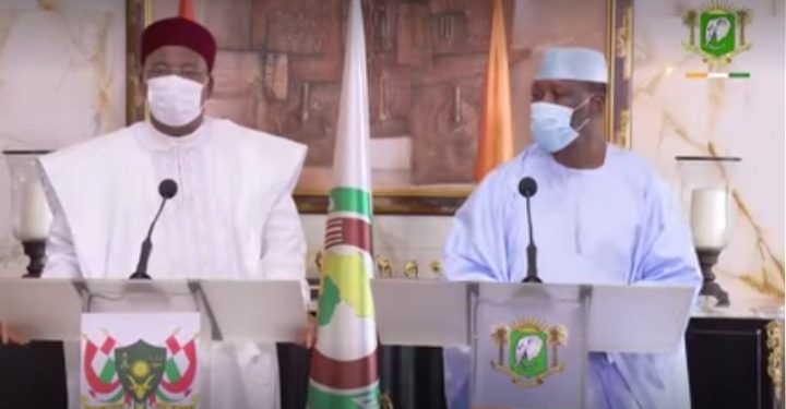 En visite de travail à Abidjan: Mahamadou Issoufou fait ses adieux à Alassane Ouattara