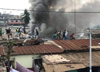 Koumassi: Un incendie déclaré dans une cour au sous- quartier Boston 