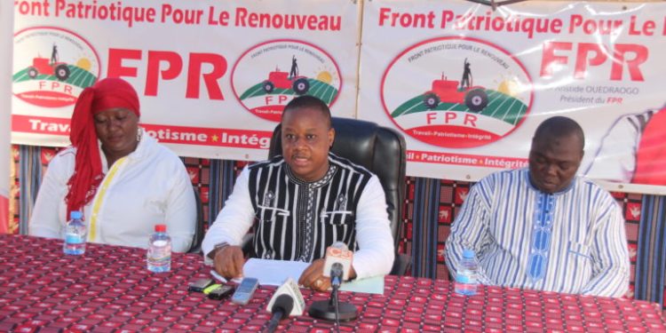 Terrorisme: Le Front Patriotique pour le Renouveau appelle à la démission sans délai du Président du Faso