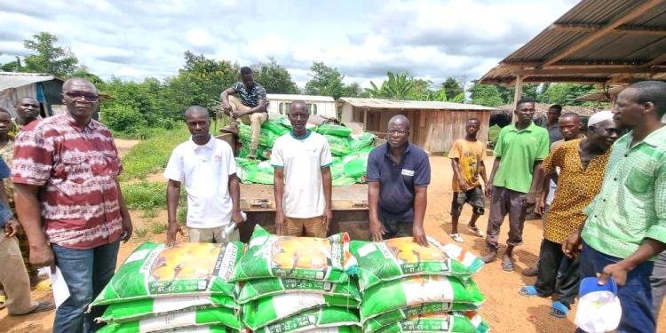 Fertilisation des plantations: La SOCAAN distribue des engrais à ses producteurs