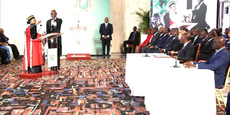 Côte d’Ivoire: Chantal Camara succède à Mamadou Koné à la tête du Conseil Constitutionnel