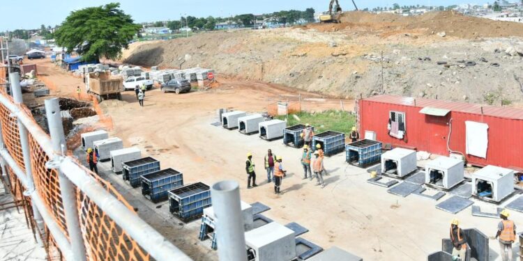 Aménagement du Carrefour Akwaba : Les travaux exécutés à 65%, la fin prévue en décembre