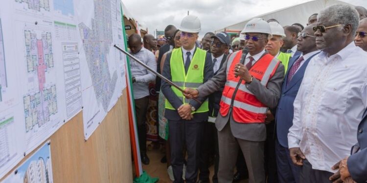 Côte d’Ivoire : Des travaux de construction de 1160 logements lancés, ce lundi, à Akoupé-Zeudi