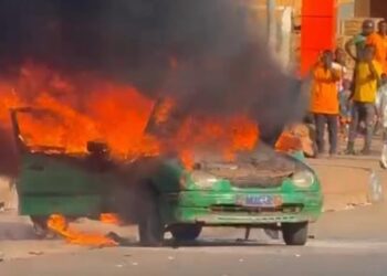 Daloa : Une explosion de taxi à gaz en pleine rue sème la panique