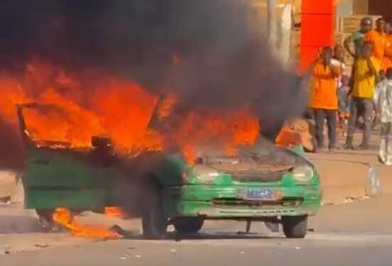 Daloa : Une explosion de taxi à gaz en pleine rue sème la panique