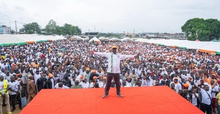 Meeting du RHDP à Ficgayo : Mobilisation historique pour soutenir la candidature de Ouattara