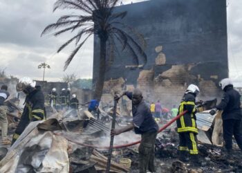 Yopougon : Plusieurs baraques ravagées par un incendie, de lourds dégâts matériels