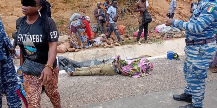 Axe Prikro–Ouellé : Un mort et 9 blessés dans un grave accident de la circulation