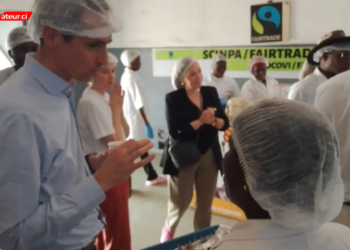 Une délégation d&rsquo;Enabel à la chocolaterie de la Coopérative SCINPA à &lsquo;Agboville.