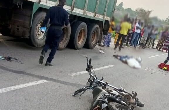 Gagnoa : Un mort dans une collision entre une moto et un camion