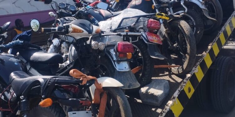 Abidjan : Dix motos saisies pour transport illégal de personnes
