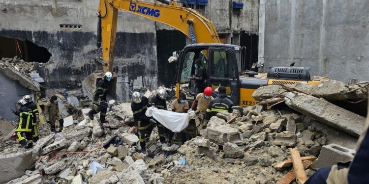 Effondrement d’un immeuble à Koumassi : Le bilan grimpe à 8 morts