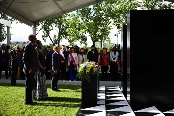 Génocide des Tutsi : Macron et Kagame inaugurent à Paris un mémorial dédié aux victimes